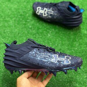 Under Armour Blur 2 MC Suede Mens Cleats 3027978-401 NEW Sz 9